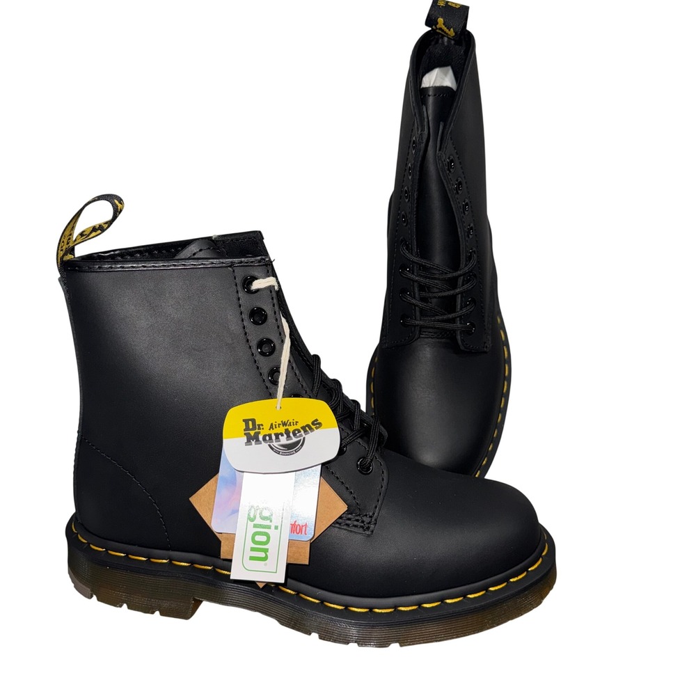 Dr. Martens 1460 SR Work Boots‎ Mens 8 Womens 9 Black NEW Slip Resistant Leather